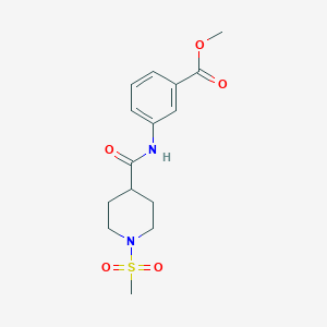 methyl 3-({[1-(methylsulfonyl)-4-piperidinyl]carbonyl}amino)benzoate