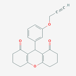 molecular formula C22H20O4 B5196962 9-[3-(2-propyn-1-yloxy)phenyl]-3,4,5,6,7,9-hexahydro-1H-xanthene-1,8(2H)-dione 