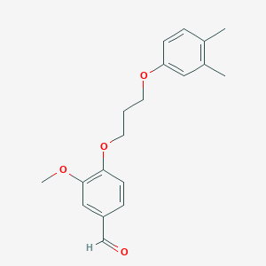 4-[3-(3,4-dimethylphenoxy)propoxy]-3-methoxybenzaldehyde