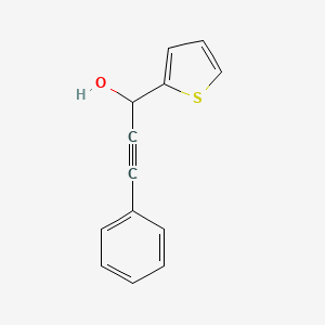 molecular formula C13H10OS B5197012 3-phenyl-1-(2-thienyl)-2-propyn-1-ol 