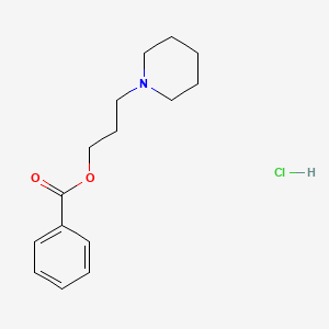 molecular formula C15H22ClNO2 B5197062 3-(1-piperidinyl)propyl benzoate hydrochloride 