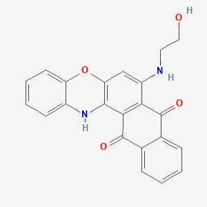 molecular formula C22H16N2O4 B5197077 7-[(2-hydroxyethyl)amino]-8H-naphtho[2,3-a]phenoxazine-8,13(14H)-dione 