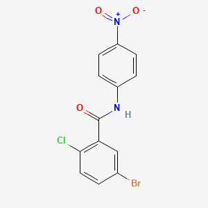molecular formula C13H8BrClN2O3 B5197095 5-bromo-2-chloro-N-(4-nitrophenyl)benzamide 