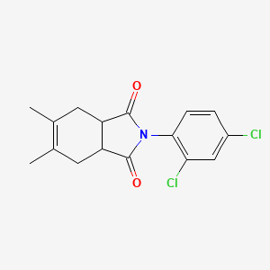 molecular formula C16H15Cl2NO2 B5197098 2-(2,4-dichlorophenyl)-5,6-dimethyl-3a,4,7,7a-tetrahydro-1H-isoindole-1,3(2H)-dione 