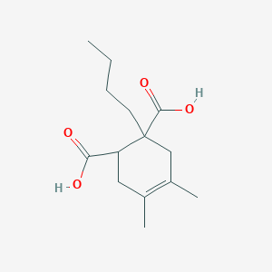 molecular formula C14H22O4 B5197109 1-butyl-4,5-dimethyl-4-cyclohexene-1,2-dicarboxylic acid 