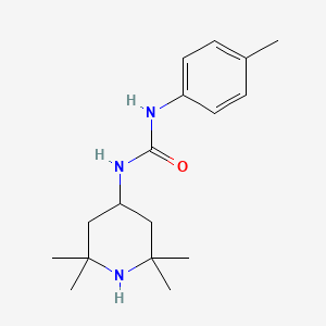 molecular formula C17H27N3O B5197121 N-(4-methylphenyl)-N'-(2,2,6,6-tetramethyl-4-piperidinyl)urea 