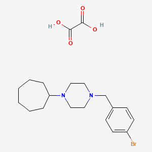 molecular formula C20H29BrN2O4 B5197149 1-(4-bromobenzyl)-4-cycloheptylpiperazine oxalate 