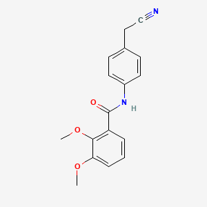 molecular formula C17H16N2O3 B5197157 N-[4-(cyanomethyl)phenyl]-2,3-dimethoxybenzamide 