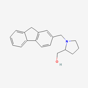 molecular formula C19H21NO B5197179 [1-(9H-fluoren-2-ylmethyl)-2-pyrrolidinyl]methanol 