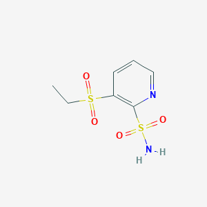molecular formula C7H10N2O4S2 B051972 3-(乙磺酰基)吡啶-2-磺酰胺 CAS No. 117671-01-9