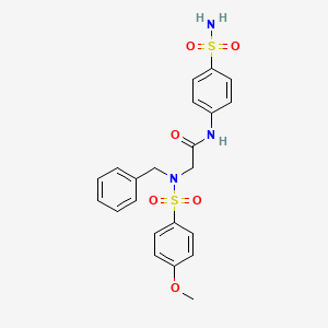 N~1~-[4-(aminosulfonyl)phenyl]-N~2~-benzyl-N~2~-[(4-methoxyphenyl)sulfonyl]glycinamide