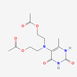 molecular formula C13H19N3O6 B5197227 [(6-methyl-2,4-dioxo-1,2,3,4-tetrahydro-5-pyrimidinyl)imino]di-2,1-ethanediyl diacetate CAS No. 5674-48-6