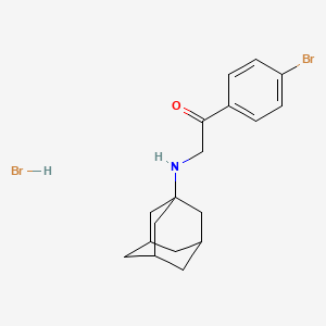 molecular formula C18H23Br2NO B5197267 2-(1-adamantylamino)-1-(4-bromophenyl)ethanone hydrobromide CAS No. 111074-18-1