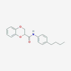 molecular formula C19H21NO3 B5197280 N-(4-butylphenyl)-2,3-dihydro-1,4-benzodioxine-2-carboxamide 