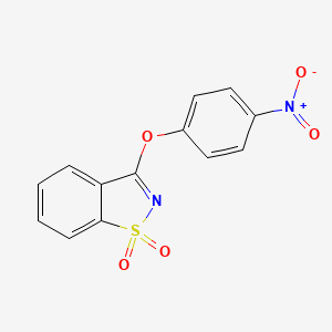 3-(4-nitrophenoxy)-1,2-benzisothiazole 1,1-dioxide