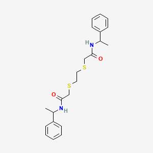 2,2'-[1,2-ethanediylbis(thio)]bis[N-(1-phenylethyl)acetamide]