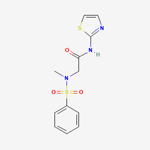 N~2~-methyl-N~2~-(phenylsulfonyl)-N~1~-1,3-thiazol-2-ylglycinamide