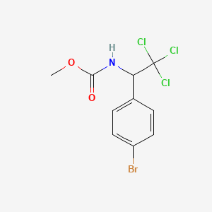 molecular formula C10H9BrCl3NO2 B5197411 methyl [1-(4-bromophenyl)-2,2,2-trichloroethyl]carbamate 