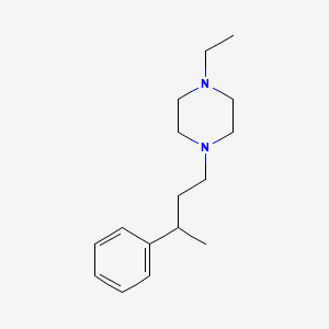 molecular formula C16H26N2 B5197420 1-ethyl-4-(3-phenylbutyl)piperazine 