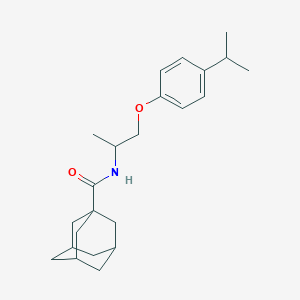 molecular formula C23H33NO2 B5197445 N-[2-(4-isopropylphenoxy)-1-methylethyl]-1-adamantanecarboxamide 