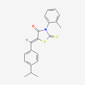 5-(4-isopropylbenzylidene)-3-(2-methylphenyl)-2-thioxo-1,3-thiazolidin-4-one