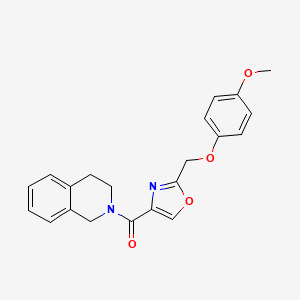 molecular formula C21H20N2O4 B5197544 2-({2-[(4-methoxyphenoxy)methyl]-1,3-oxazol-4-yl}carbonyl)-1,2,3,4-tetrahydroisoquinoline 