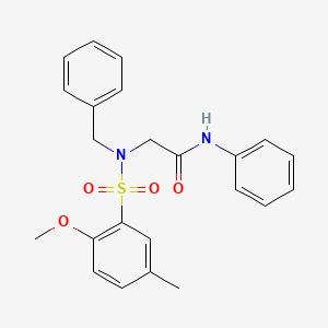 N~2~-benzyl-N~2~-[(2-methoxy-5-methylphenyl)sulfonyl]-N~1~-phenylglycinamide