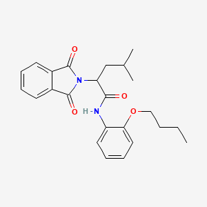 molecular formula C24H28N2O4 B5197600 N-(2-butoxyphenyl)-2-(1,3-dioxo-1,3-dihydro-2H-isoindol-2-yl)-4-methylpentanamide 