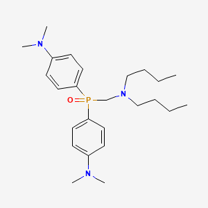 molecular formula C25H40N3OP B5197614 ({bis[4-(dimethylamino)phenyl]phosphoryl}methyl)dibutylamine 