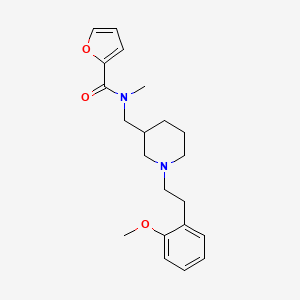 molecular formula C21H28N2O3 B5197637 N-({1-[2-(2-methoxyphenyl)ethyl]-3-piperidinyl}methyl)-N-methyl-2-furamide 