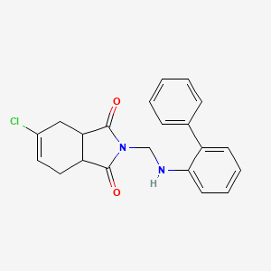 2-[(2-biphenylylamino)methyl]-5-chloro-3a,4,7,7a-tetrahydro-1H-isoindole-1,3(2H)-dione