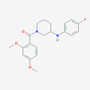 molecular formula C20H23FN2O3 B5197797 1-(2,4-dimethoxybenzoyl)-N-(4-fluorophenyl)-3-piperidinamine 