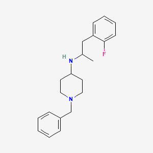 molecular formula C21H27FN2 B5197833 1-benzyl-N-[2-(2-fluorophenyl)-1-methylethyl]-4-piperidinamine 