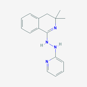 3,3-dimethyl-1-[2-(2-pyridinyl)hydrazino]-3,4-dihydroisoquinoline