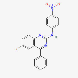 molecular formula C20H13BrN4O2 B5197942 6-bromo-N-(4-nitrophenyl)-4-phenyl-2-quinazolinamine 