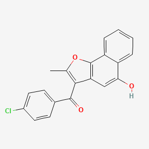 (4-chlorophenyl)(5-hydroxy-2-methylnaphtho[1,2-b]furan-3-yl)methanone