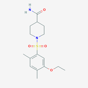 1-[(5-ethoxy-2,4-dimethylphenyl)sulfonyl]-4-piperidinecarboxamide
