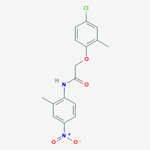 molecular formula C16H15ClN2O4 B5197999 2-(4-chloro-2-methylphenoxy)-N-(2-methyl-4-nitrophenyl)acetamide 