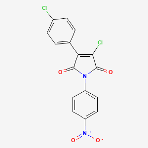 3-chloro-4-(4-chlorophenyl)-1-(4-nitrophenyl)-1H-pyrrole-2,5-dione