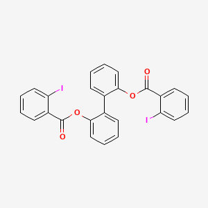 molecular formula C26H16I2O4 B5198089 2,2'-biphenyldiyl bis(2-iodobenzoate) 