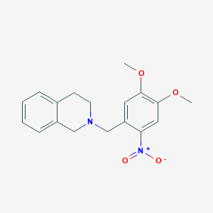 molecular formula C18H20N2O4 B5198099 2-(4,5-dimethoxy-2-nitrobenzyl)-1,2,3,4-tetrahydroisoquinoline 