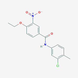molecular formula C16H15ClN2O4 B5198127 N-(3-chloro-4-methylphenyl)-4-ethoxy-3-nitrobenzamide 