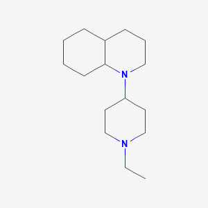 molecular formula C16H30N2 B5198187 1-(1-ethyl-4-piperidinyl)decahydroquinoline 