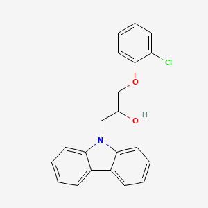 molecular formula C21H18ClNO2 B5198194 1-(9H-carbazol-9-yl)-3-(2-chlorophenoxy)-2-propanol 