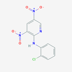 molecular formula C11H7ClN4O4 B5198215 N-(2-chlorophenyl)-3,5-dinitro-2-pyridinamine 