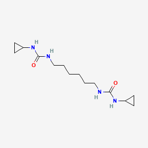 molecular formula C14H26N4O2 B5198219 N',N'''-1,6-hexanediylbis(N-cyclopropylurea) 