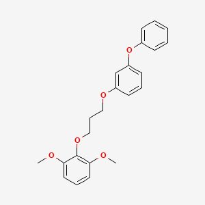 molecular formula C23H24O5 B5198260 1,3-dimethoxy-2-[3-(3-phenoxyphenoxy)propoxy]benzene 