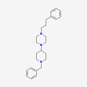 molecular formula C25H35N3 B5198295 1-(1-benzyl-4-piperidinyl)-4-(3-phenylpropyl)piperazine CAS No. 6035-77-4