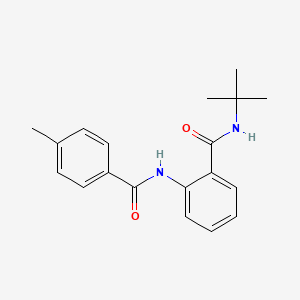 molecular formula C19H22N2O2 B5198337 N-(tert-butyl)-2-[(4-methylbenzoyl)amino]benzamide 