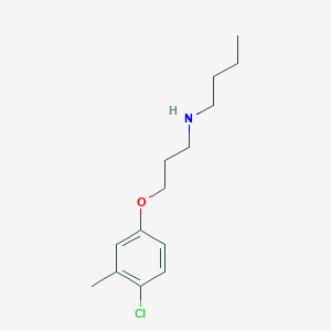N-[3-(4-chloro-3-methylphenoxy)propyl]-1-butanamine